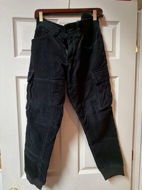 Polo by Ralph Lauren Black Corduroy Cargo Pants